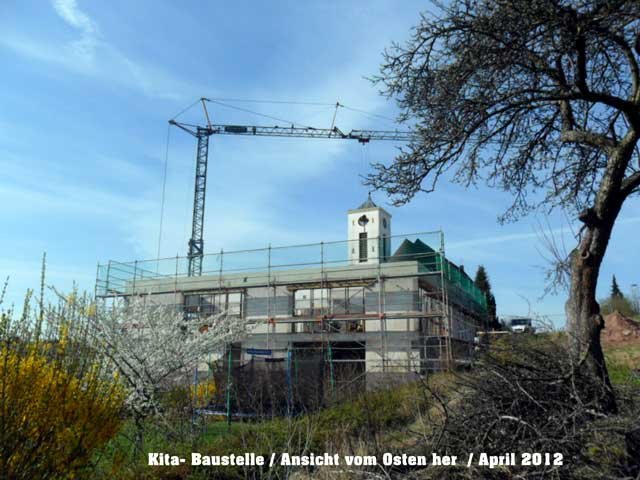 Kita-Baustelle April 2012
